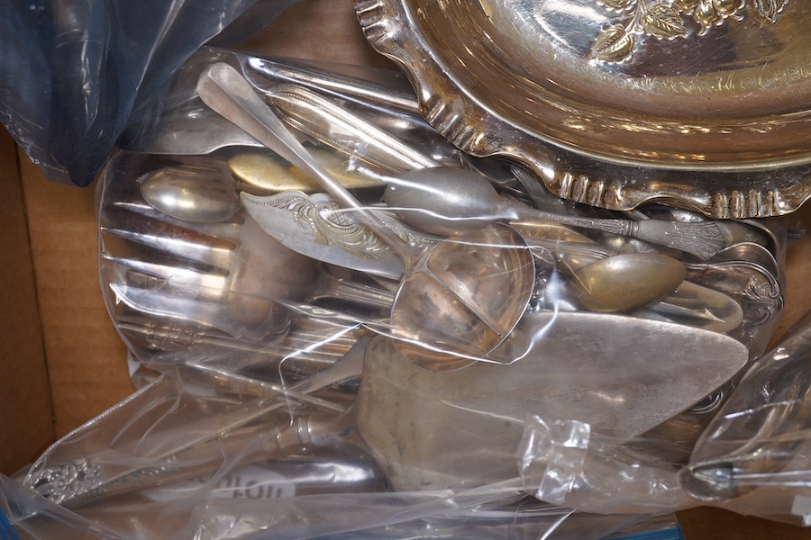 A quantity of various silver plated wares. Condition - varies